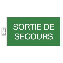 Panneau adhésif - Sortie de Secours EXACOMPTA 67004E