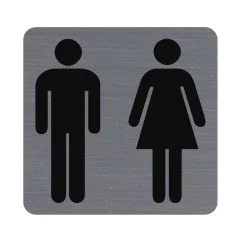Plaque carrée adhésive de signalisation - Homme / Femme : EXACOMPTA image