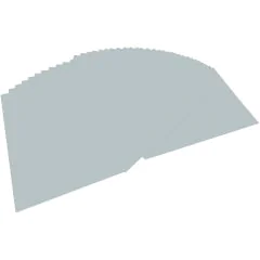 Feuilles de papier de couleur - 500 x 700 mm - Argent mat : FOLIA Visuel