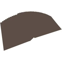 Feuilles de papier de couleur - 500 x 700 mm - Marron foncé : FOLIA Visuel