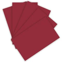 Carton de Bricolage 700 x 1000 mm - Rouge Foncé - 300 g/m² FOLIA Lot de 10