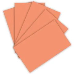 Carton de Bricolage 700 x 1000 mm - Saumon - 300 g/m² FOLIA Lot de 10
