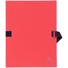 Chemise à sangle toilée - Dos extensible - Rouge : EXACOMPTA Photo