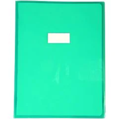 Protège-cahier - 240 x 320 mm - Vert transparent : CLAIREFONTAINE Cristalux photo