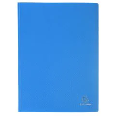 85102E Protège-documents de 200 vues - Bleu EXACOMPTA ouvert