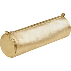 Trousse en Cuir pour stylos - Doré : CLAIREFONTAINE Image