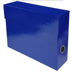 EXACOMPTA : Boîtes de classement bleu foncé Iderama - Dos 90 mm 89922E