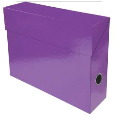 EXACOMPTA : Boîtes de classement Violet Iderama - Dos 90 mm 89926E