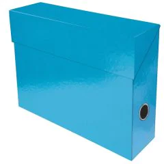 EXACOMPTA : Boîtes de classement Bleu clair Iderama - Dos 90 mm 89927E
