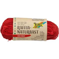 Pelote de Raphia - Rouge Pur : FOLIA Photo