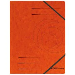 Chemise à élastiques A4 - Orange : HERLITZ Easyorga Photo