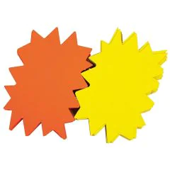 Carton fluo effaçable - ETOILE - 160 x 240 mm - Jaune/Orange : AGIPA Lot de 10 Photo