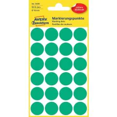AVERY : Lot de 96 pastilles adhésives 18 mm - Vert modèle