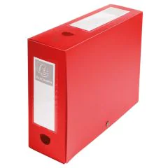 EXACOMPTA : Boîtes de classement rouge - Dos 100 mm 59935E