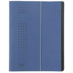 ELBA 400002023 : Trieur à élastique 7 compartiments - Bleu foncé