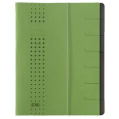 ELBA 400002025 : Trieur à élastique 7 compartiments - vert