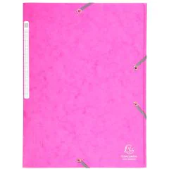 EXACOMPTA : Chemises à élastiques - Rose 17108H