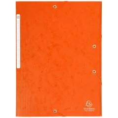 EXACOMPTA : Chemises à élastiques - Orange 17117H