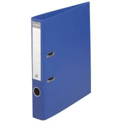 Classeur à levier en PVC - Dos de 50 mm - Bleu foncé EXACOMPTA Image