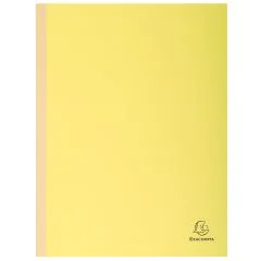EXACOMPTA  chemises à soufflet dos toilé - Jaune canari (Papier recyclé)