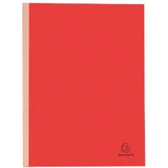 EXACOMPTA : Lot de 25 chemises à soufflet dos toilé - Rouge (Papier recyclé)