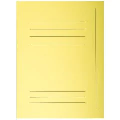 EXACOMPTA  Chemises imprimées à 3 rabats - Jaune (Classement)