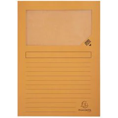 Lot de 100 Chemises à fenêtre - Orange : EXACOMPTA Forever Image