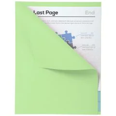Lot de 100 Chemises A4 à bord décalé - Vert EXACOMPTA Forever 180 Visuel