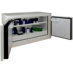Armoire ignifuge produits chimiques   TRIONYX 792E ouvert