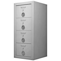 Armoire forte à 4 tiroirs - Serrure à clé avec passe général : HARTMANN CLASS PROTECT 4T image