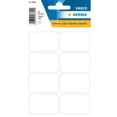 HERMA : Lot de 56 étiquettes adhésives - 26,0 x 40,0 mm - Blanc