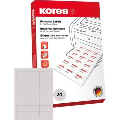 Étiquettes adhésives blanches 70 x 35 mm KORES L7035 Lot de 2400