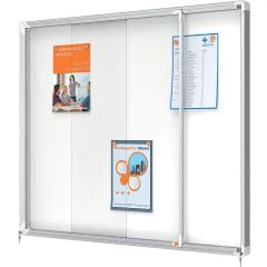 Photo Vitrine - Porte coulissante - 15 feuilles A4 : NOBO 1902609