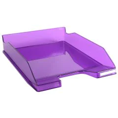 Photo Corbeille à courrier Combo - Violet glossy transparent EXACOMPTA Image