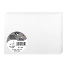 Photo Cartes double en papier - 110 x 155 mm C6 - Blanc irisé - CLAIREFONTAINE Pollen