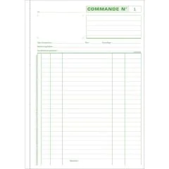 BON DE COMMANDE Carnet Tripli 297 x 210 mm 13107E Exacompta