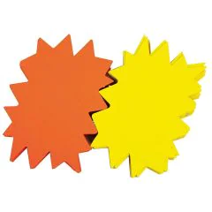 Photo Carton fluo non effaçable - Étoile - 160 x 240 mm - Jaune/Orange AGIPA 