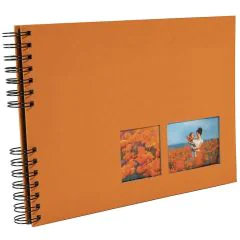 Photo Album photos à spirales - 320 x 220 mm - Orange EXACOMPTA Milano