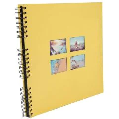 Photo Album photos à spirales - 320 x 320 mm - Jaune EXACOMPTA Milano