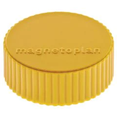 Photo Aimants ronds - 34 mm - Jaune MAGNETOPLAN Discofix Lot de 10 Affichage