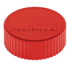 Photo Aimants ronds - 34 mm - Rouge MAGNETOPLAN Discofix Lot de 10 Affichage