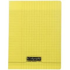 Photo Cahier Séyès 96 pages - 170 x 220 mm - Jaune CALLIGRAPHE Polypro