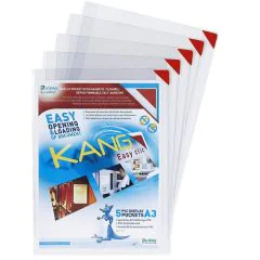 Photo Cadre d'affichage magnétique - A3 - Rouge TARIFOLD Kang Easy clic Lot de 2