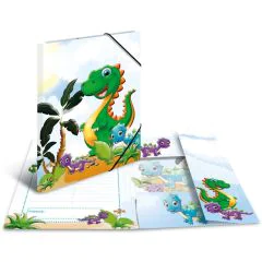 Photo Chemise à 3 rabats - Format A3 - Motifs Dinosaures HERMA Image