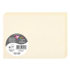 Photo Cartes double en papier - 110 x 155 mm C6 - Ivoire - CLAIREFONTAINE Pollen