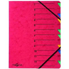 Photo 24131-01  Pagna : Trieur à élastiques 12 compartiments -  Rouge