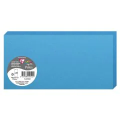 Photo POLLEN : Carte double de papier - Format DL - Bleu turquoise 2522C