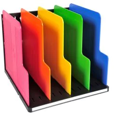Photo Trieur vertical - 5 intercalaires - A4 - Noir/Arlequin EXACOMPTA Modulotop