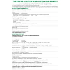 Photo Contrat de location - Locaux non meublés EXACOMPTA
