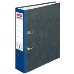 Photo Classeur à levier - Dos de 80 mm couleur Bleu : HERLITZ Max.file 5171400